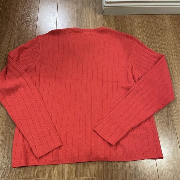 NWOT Eddie Bauer Knit Sweater Zip-Up in Pink - M - Picture 8 of 10